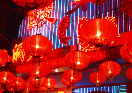 People crowd famous Wangfujing snack street photo