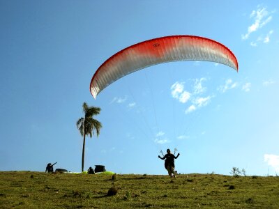 Paragliding flight free flight