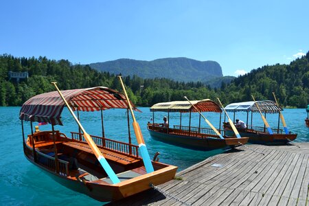 Ladder blue water slovenia