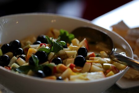 Olive salad bar salad