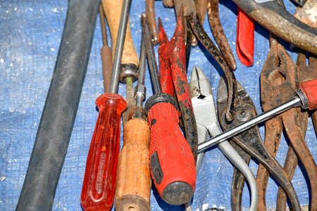 Hammer pliers screwdriver photo