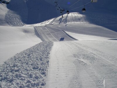 Piste downhill winter sports photo
