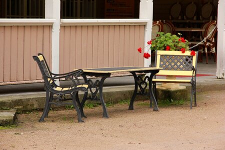 Table outdoor outdoor furniture photo