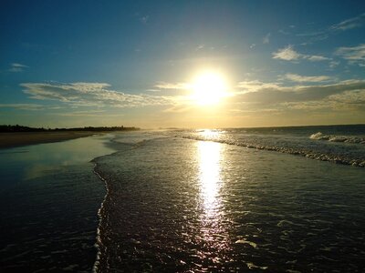 Beira mar eventide sol photo