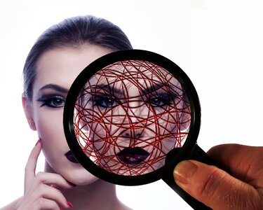 Structure networks magnifying glass photo