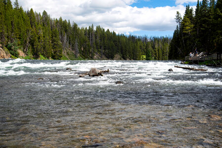 Broad Expanse of the Young Yellowstone River photo