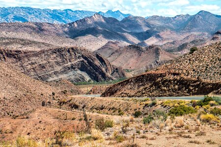 Canyon desert landscape photo