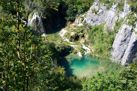 Plitvice nature clear water photo