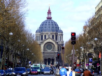 View on Saint - Augustin Church in Paris photo