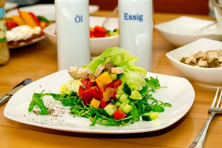 Tofu salad eat