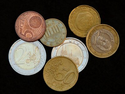 Euro € coin metal