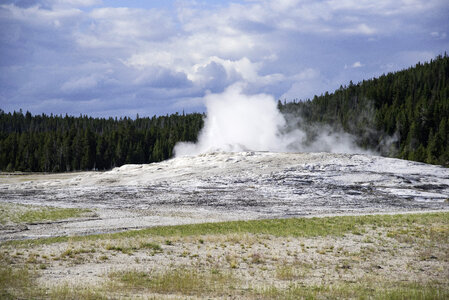 Small Eruption coming from Old Faithful