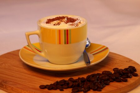 Coffee cup drink foam photo