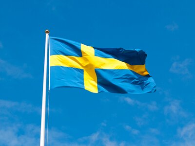 Flag swedish flag himmel photo