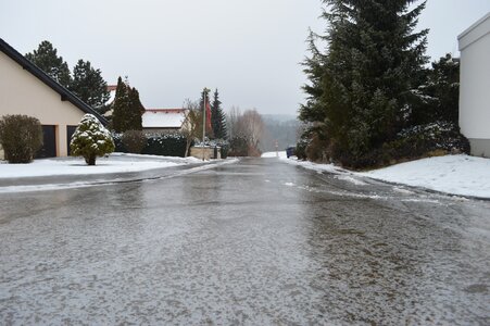 Winter wintry drive