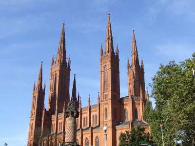 Wiesbaden dom towers