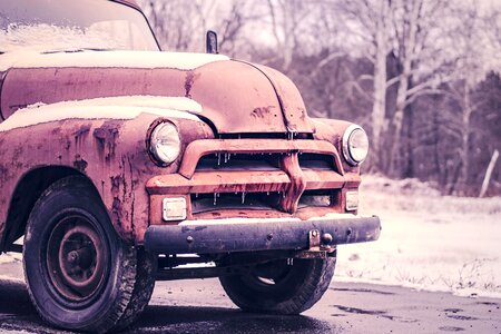 Abandoned automobile car photo