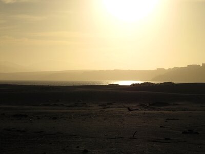 Ocean shore evening photo