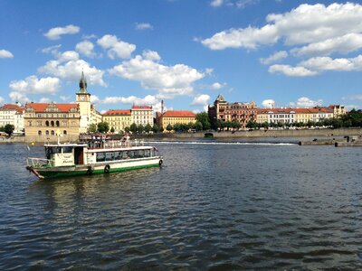 Vltava steamer river photo