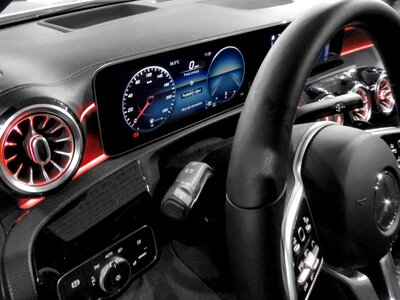 Digital illuminated steering wheel