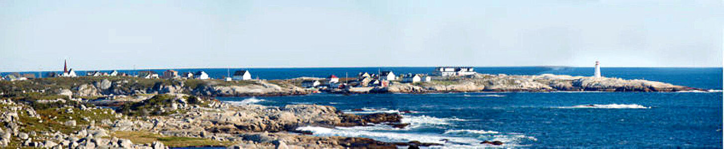Peggy's cove and the lighthouse with the sea in Halifax, Nova Scotia photo