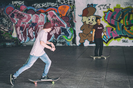 Skateboarders photo
