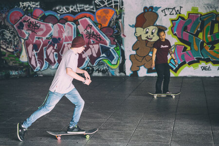 Skateboarders