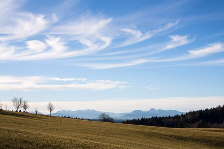 Agriculture atmosphere blue sky photo