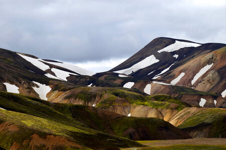 Mountain landscape in Landmannalaugar, Iceland photo