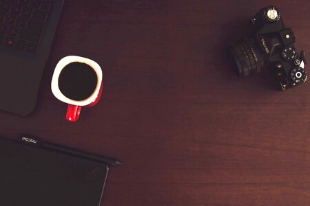 Aperture blackboard caffeine photo