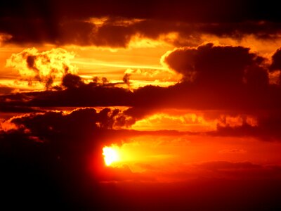 Cloud twilight red photo