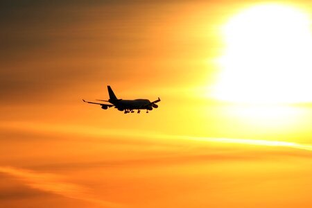 Travel sunrise aviation photo