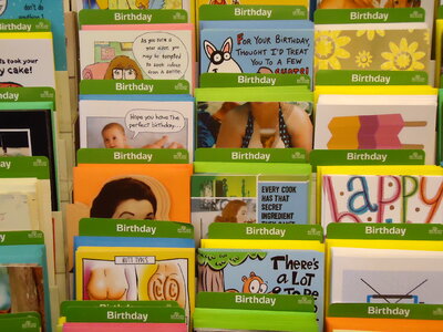 Birthday cards rack photo