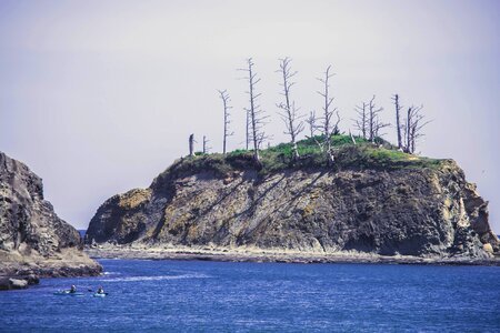 Beach cliff coast photo