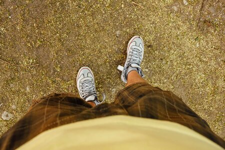Shoelace outfit sneakers photo