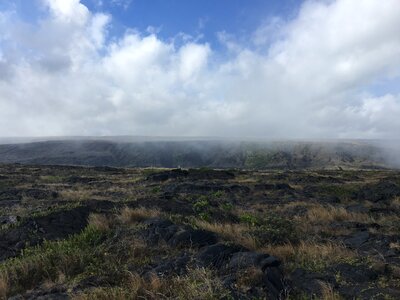 Lava flow at Hawaii Volcano National Park photo
