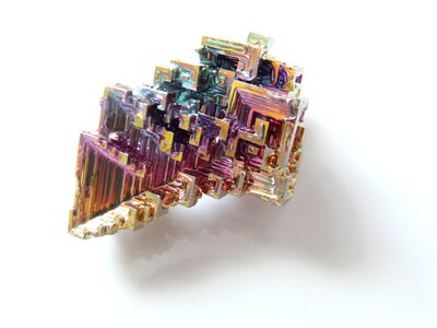 Bismuth crystal bismuth crystal level bred photo