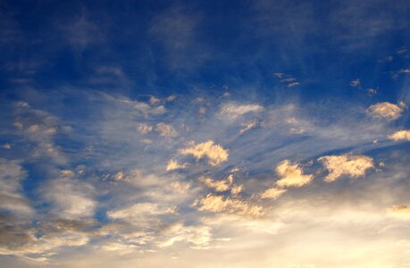 Autumn blue sky scenic photo