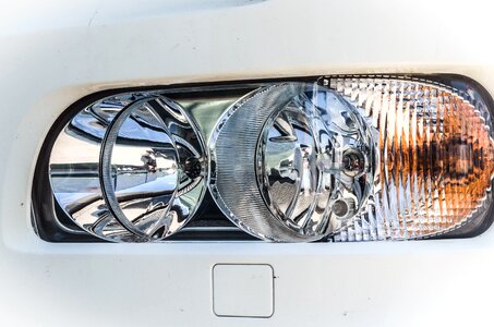 Automobile car headlight photo