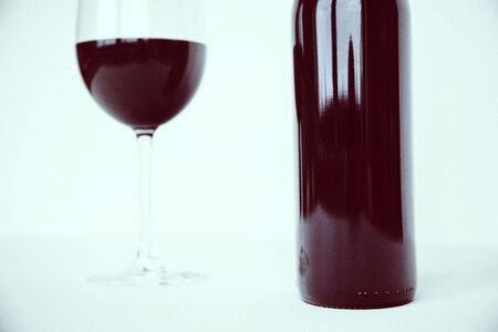 Glass Wine Vine Bottle photo