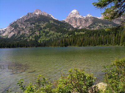 Clouds mountains forest photo