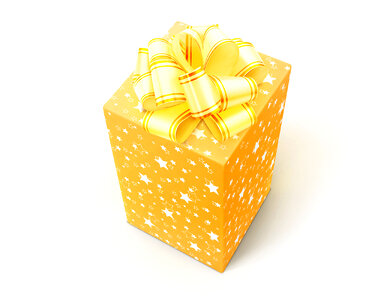 Yellow Gift Box photo