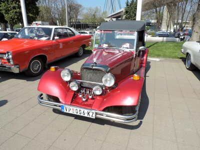 Cars parking lot show