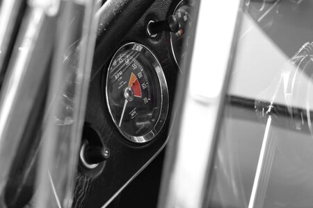 Nostalgia speedometer window photo