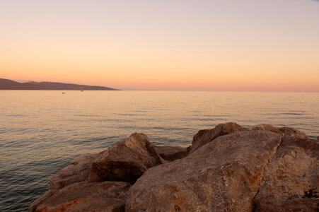 Sunset on the Lakeshore in Croatia