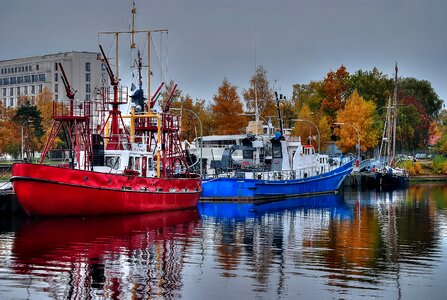 Boats pier wilhelmshaven photo