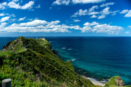 Green Hills and Blue Ocean photo