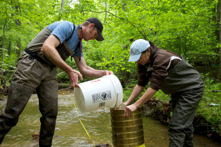 FWS employees surveying and assessing rivers and streams-1