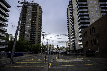 Towers and wires in Saskatoon photo