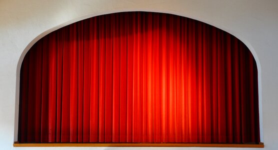 Curtain theater red photo
